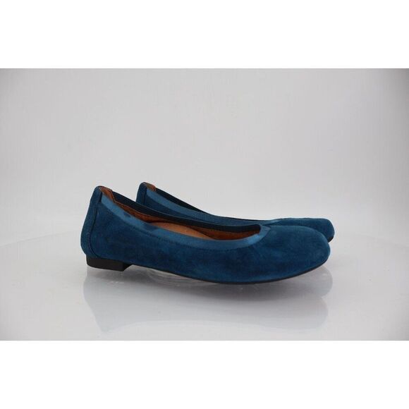 Vionic Shoes - Vionic Anita Womens Ballet Flats Blue Suede Comfort Shoes Size 5 Orthotic